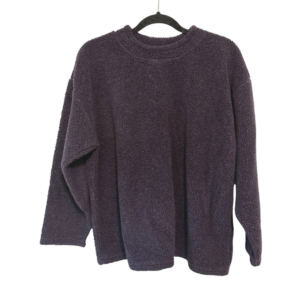 Field & Stream VTG fleece sweatshirt purple Large Made in USA